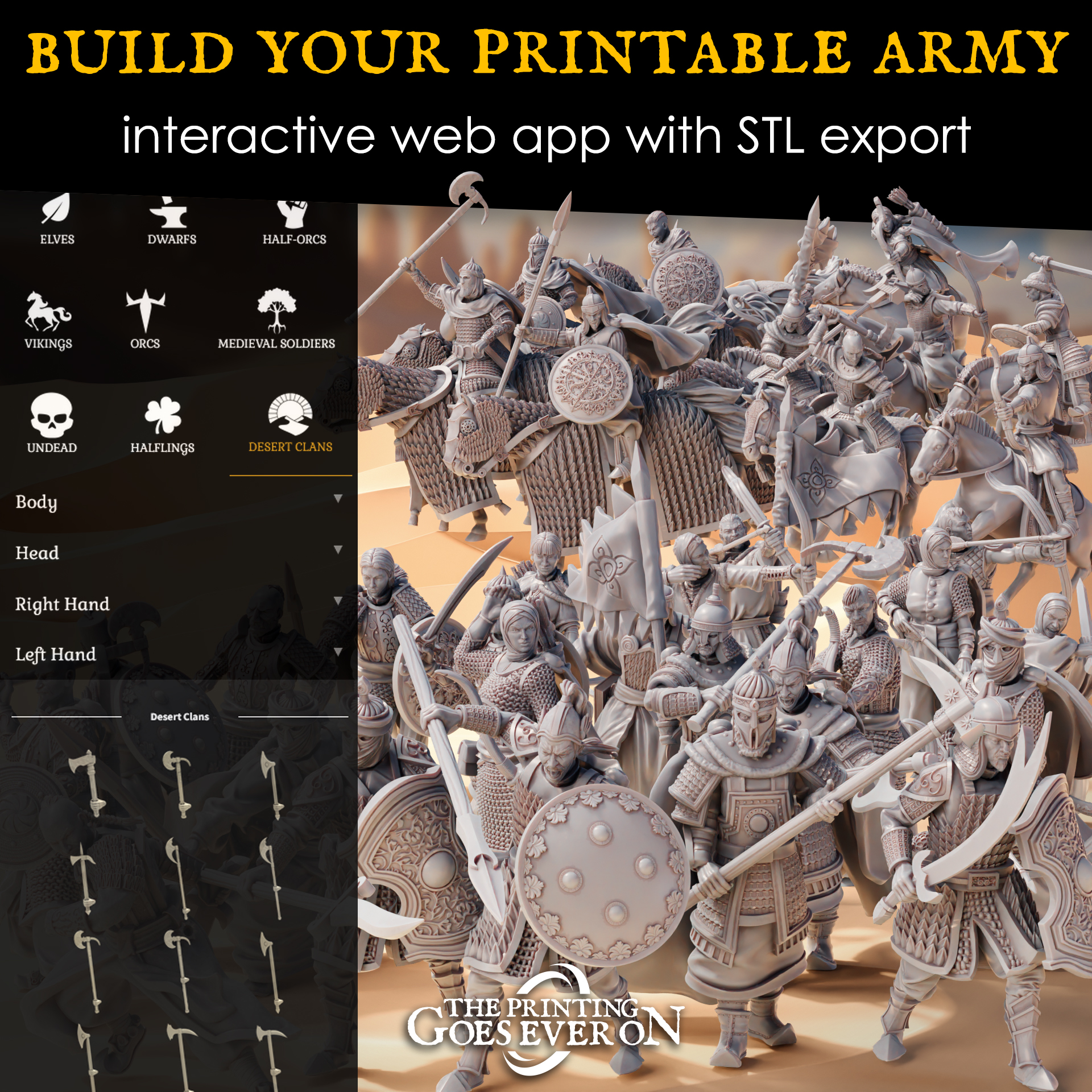 Tales of the Desert Clans - INCLUDES MODULAR 3D CUSTOMIZER ACCESS